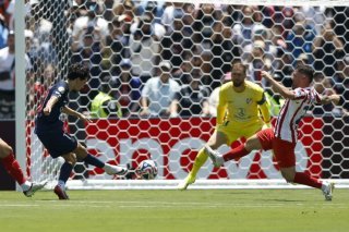 Vitinha inscrit le deuxième but parisien KEYSTONE/EPA/CAROLINE BREHMAN